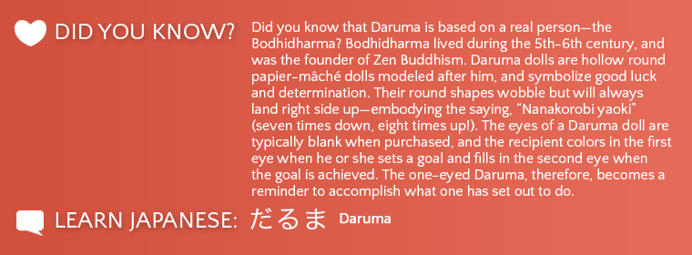 Daruma Did you know?